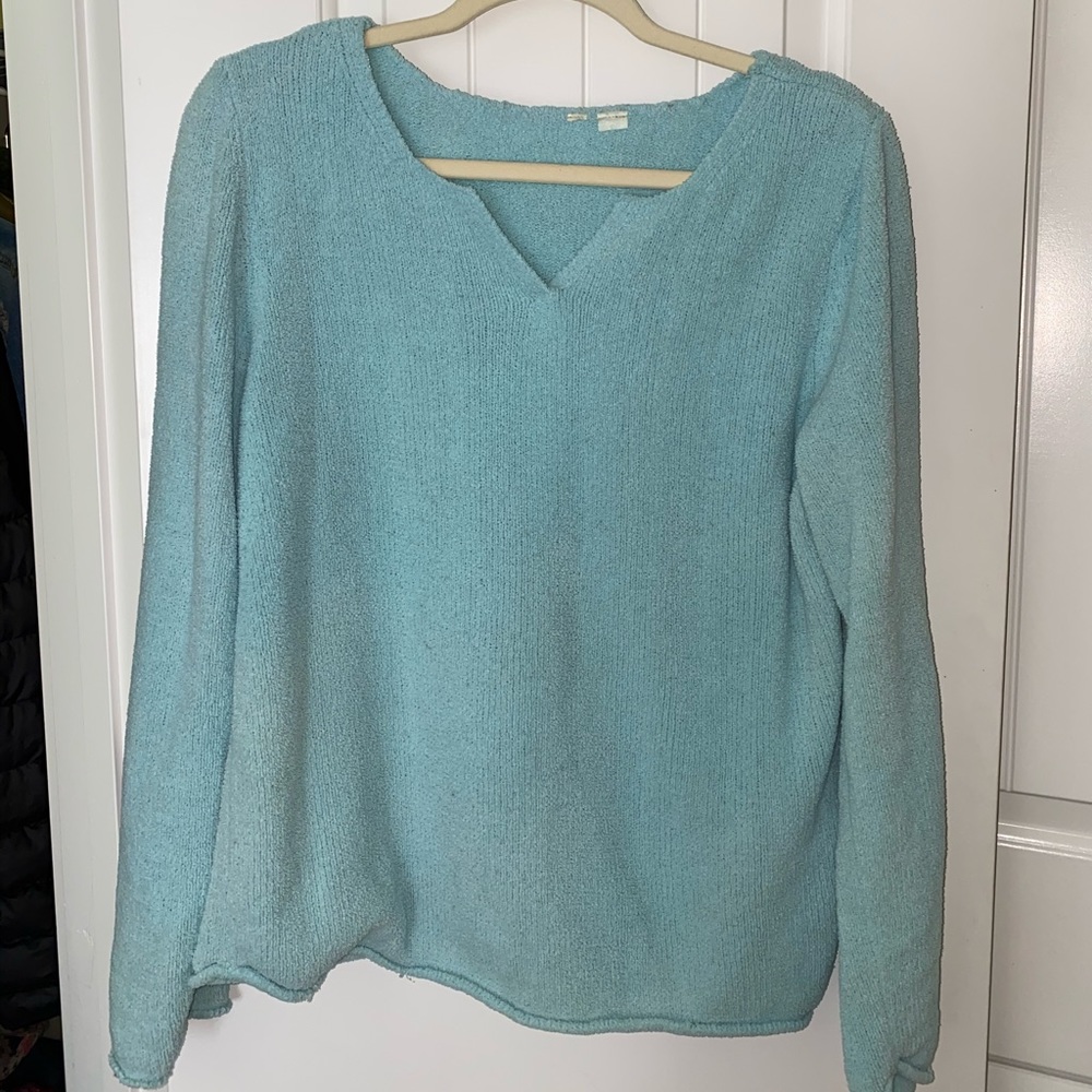 Blue Fuzzy Pullover